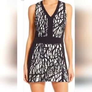 Adelyn Rae Black and White Abstract Jumpsuit